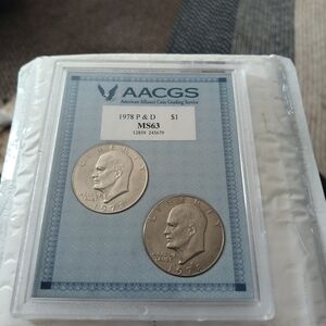 1978 Eisenhower Dollar Coin Set MS 63
